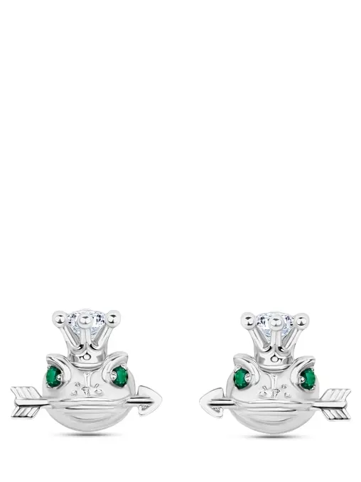 Пусеты «Царевна-лягушка» ROMAN NIKONOV