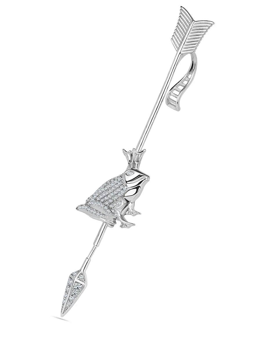 Кафф «Царевна-лягушка» с бриллиантами