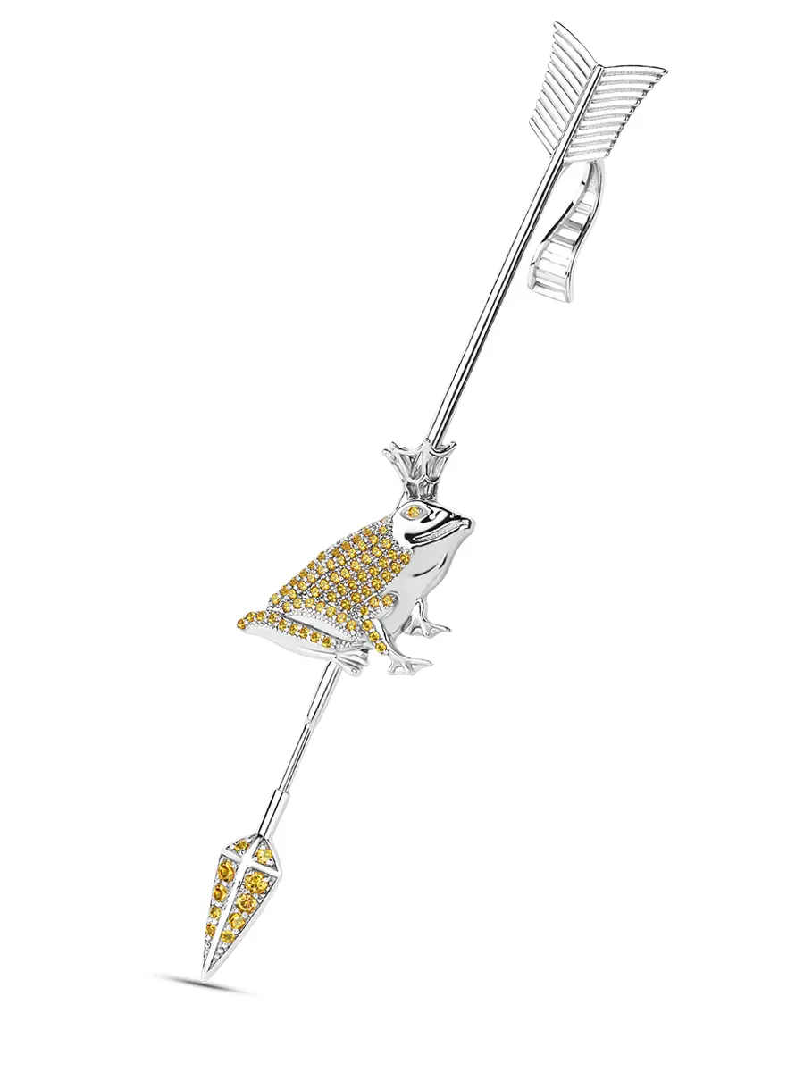 Кафф «Царевна-лягушка» с цитринами