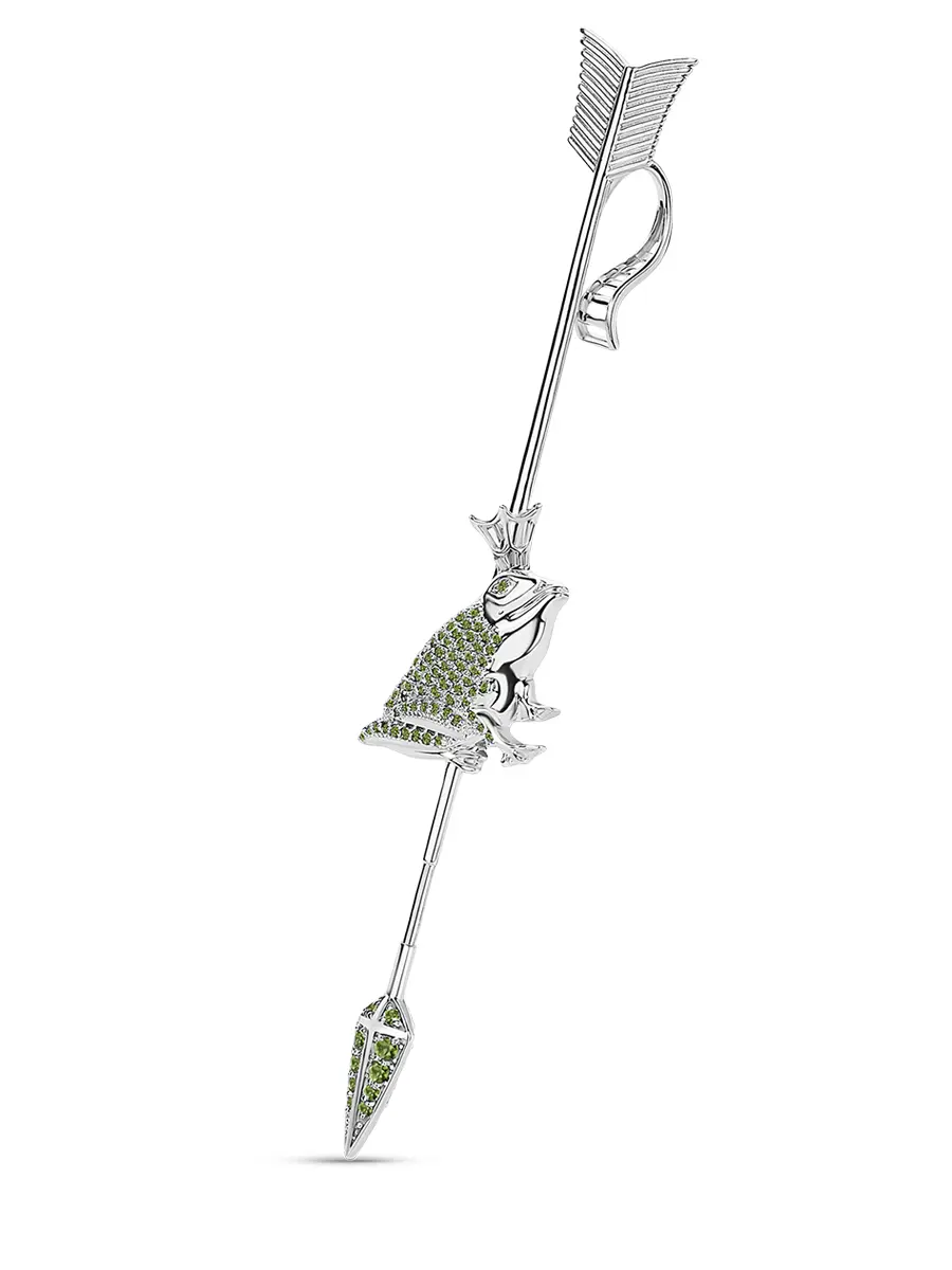 Кафф «Царевна-лягушка» с хризолитами