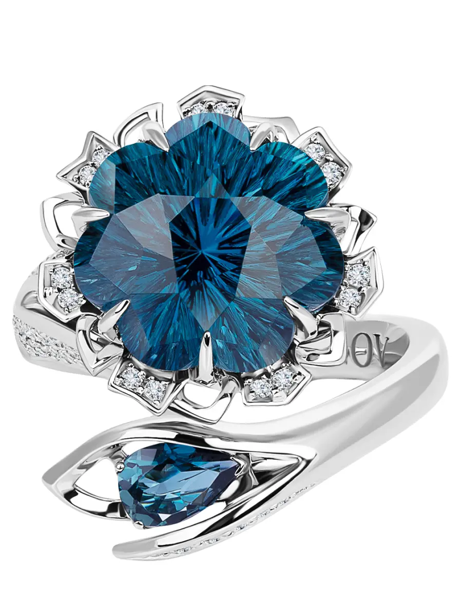 Кольцо «Каменный Цветок»