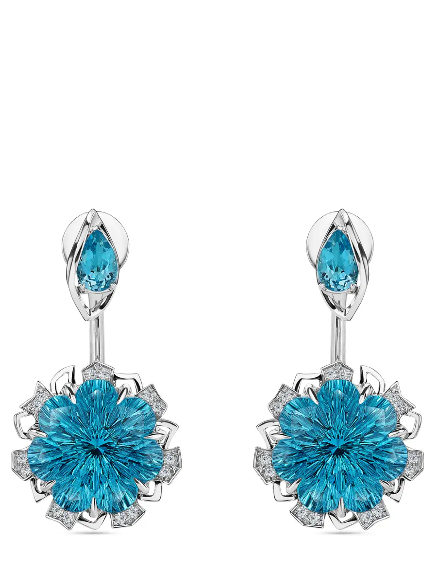 Серьги «Каменный Цветок»