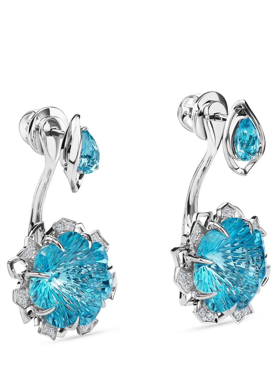 Серьги «Каменный Цветок»