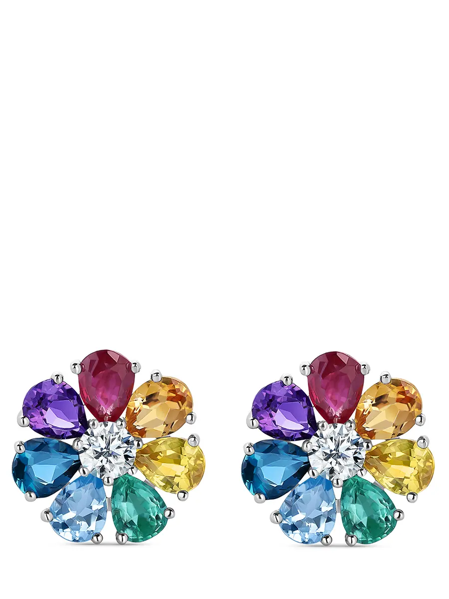 Пусеты «Цветик-семицветик»