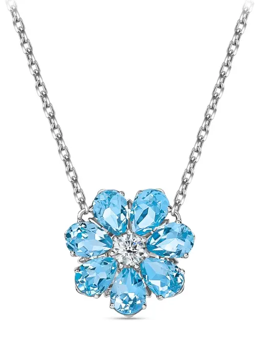 Подвеска «Цветик» с бриллиантами и топазами ROMAN NIKONOV