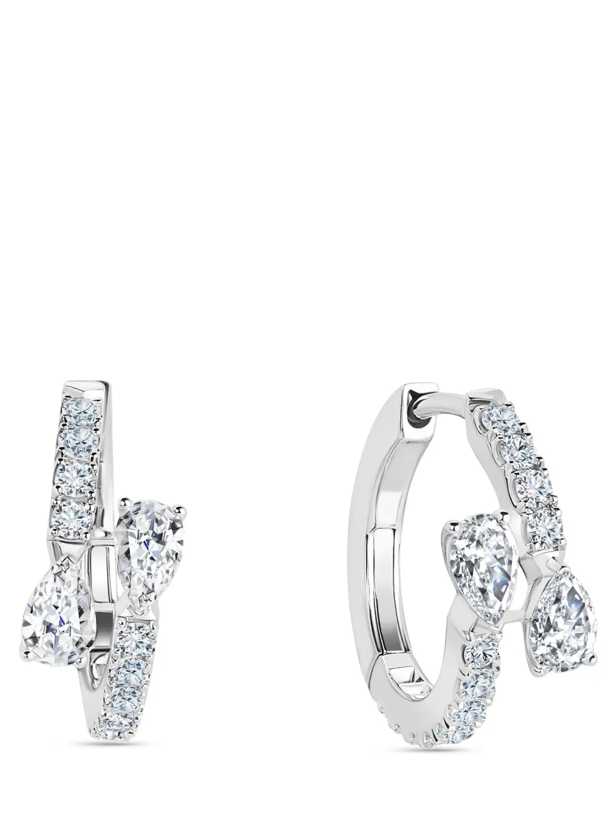 Серьги «Сияние» с бриллиантами