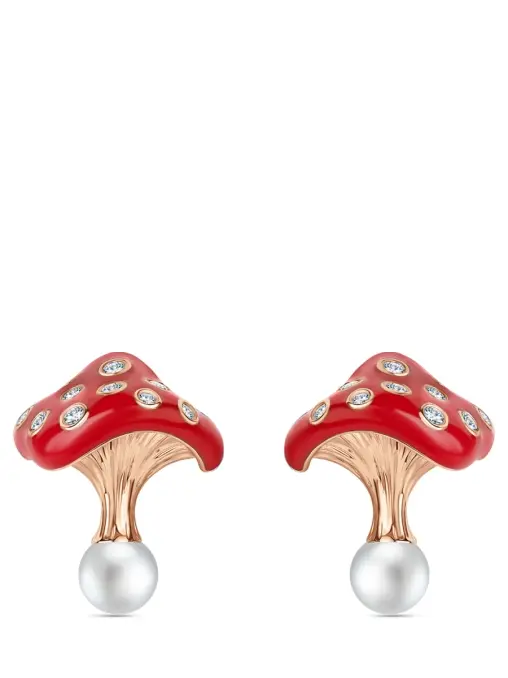 Серьги-пусеты «Волшебные грибы» ROMAN NIKONOV