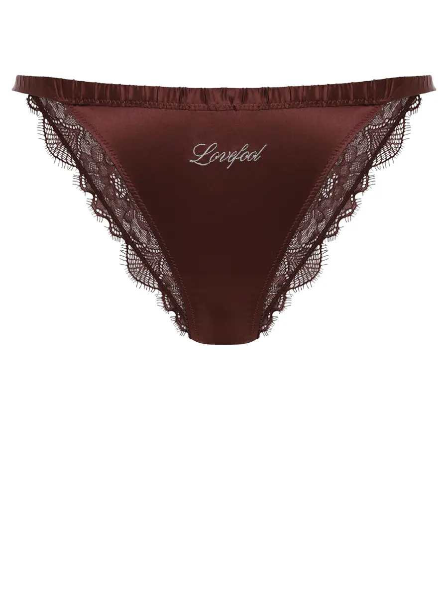Трусы-слип с кружевом