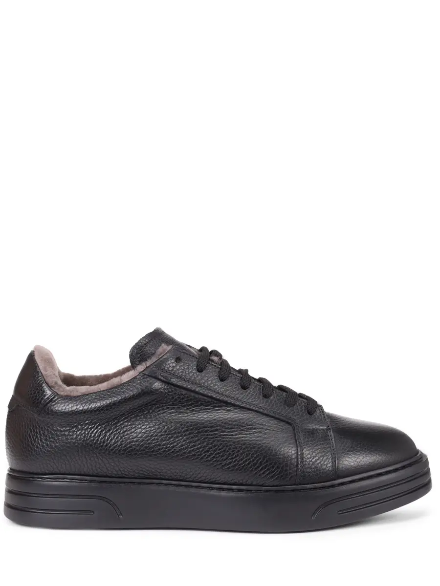 Кеды кожаные на меху