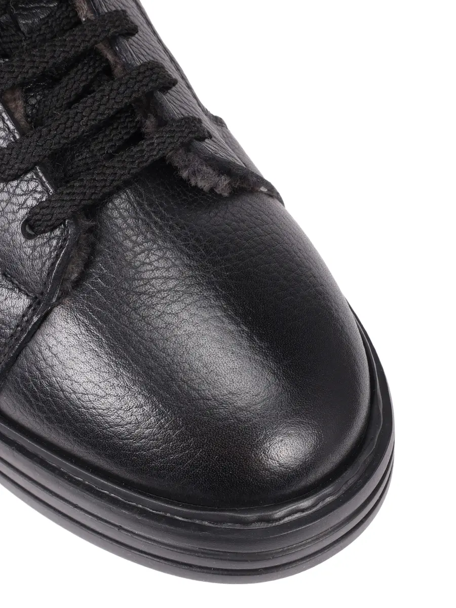 Кеды кожаные на меху