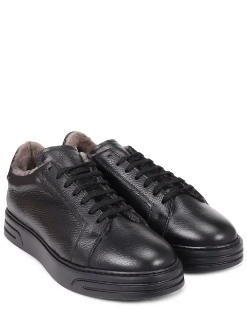 Кеды кожаные на меху BRECOS