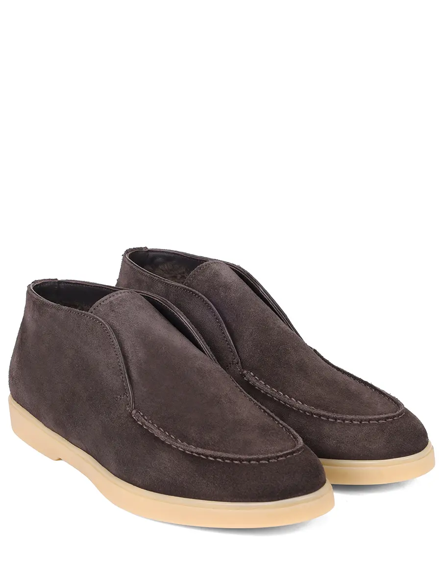 Ботинки замшевые на меху