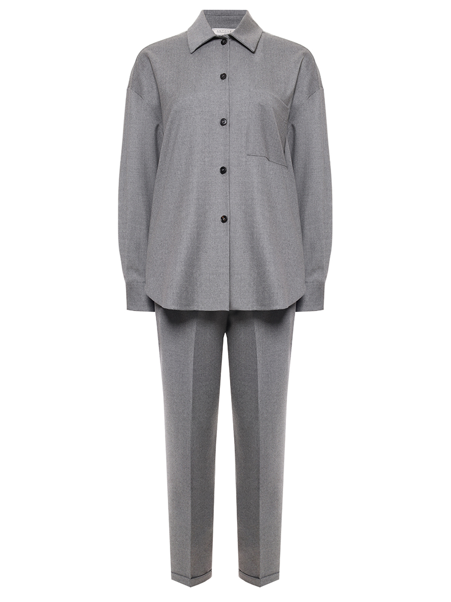 Костюм из шерсти и вискозы