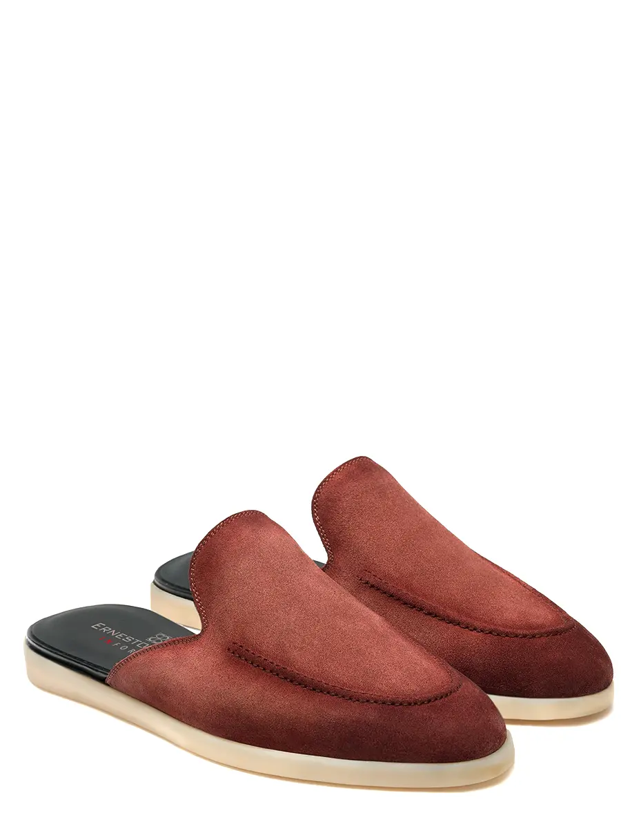 Мюли замшевые