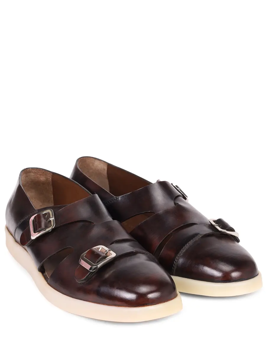 Сандалии кожаные