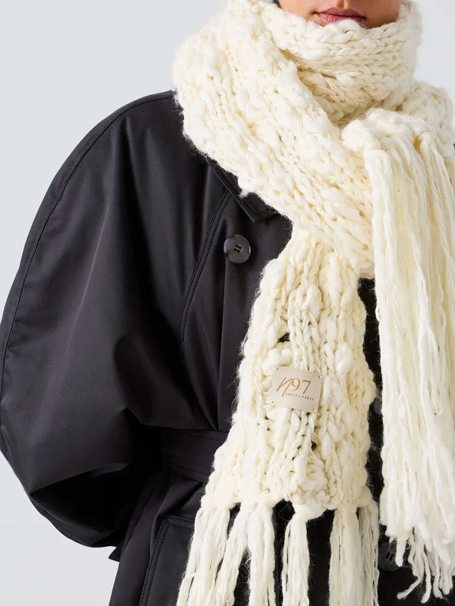 Шарф Сахарная вата однотонный