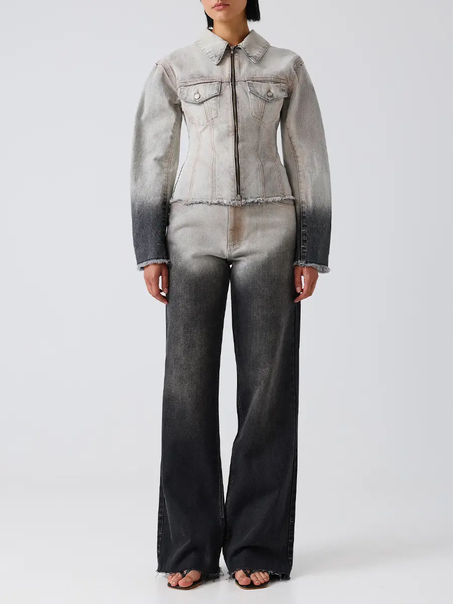 Джинсовая куртка хлопковая Чай на бегу