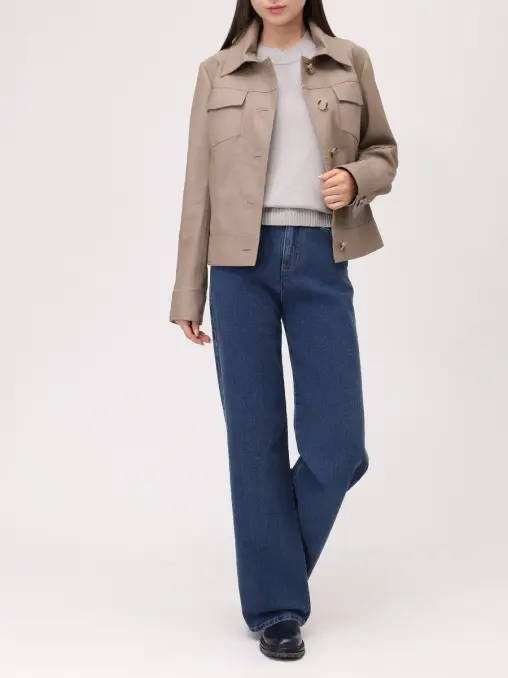 Куртка CLASSIC из кожи JULIAKISELEVA