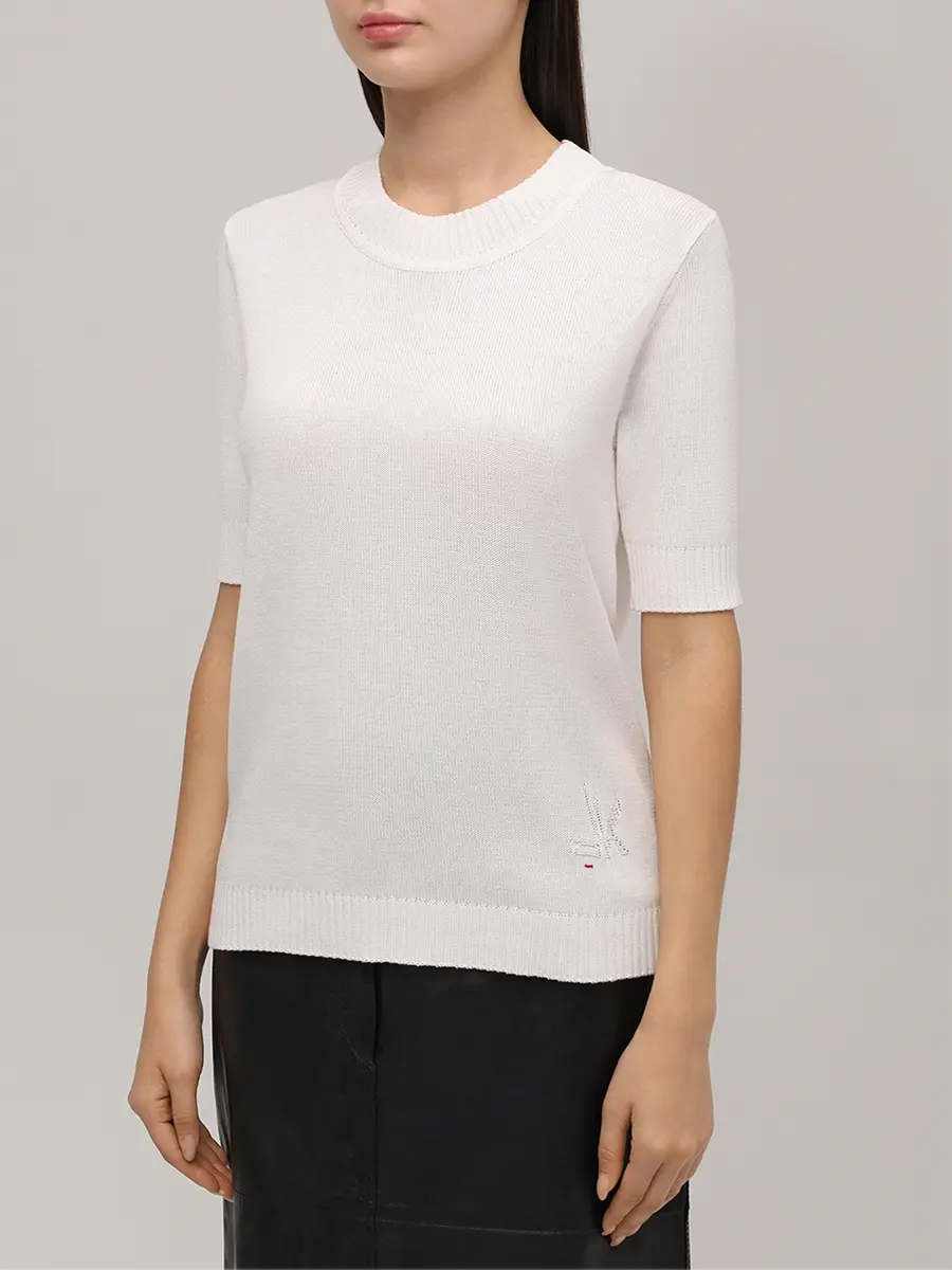 Футболка BAZE из хлопка с шелком