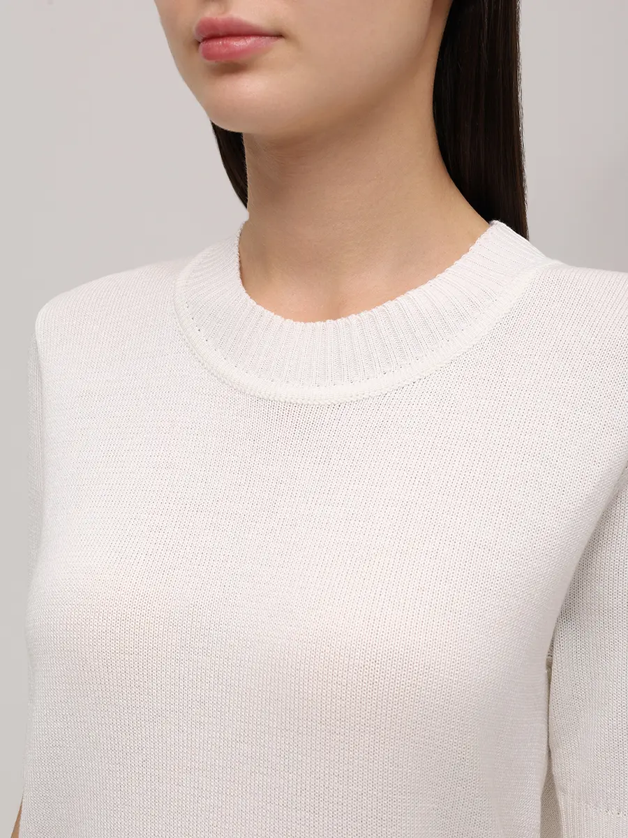 Футболка BAZE из хлопка с шелком