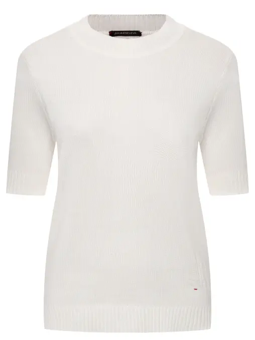 Футболка BAZE из хлопка с шелком JULIAKISELEVA