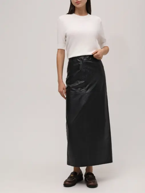 Футболка BAZE из хлопка с шелком JULIAKISELEVA