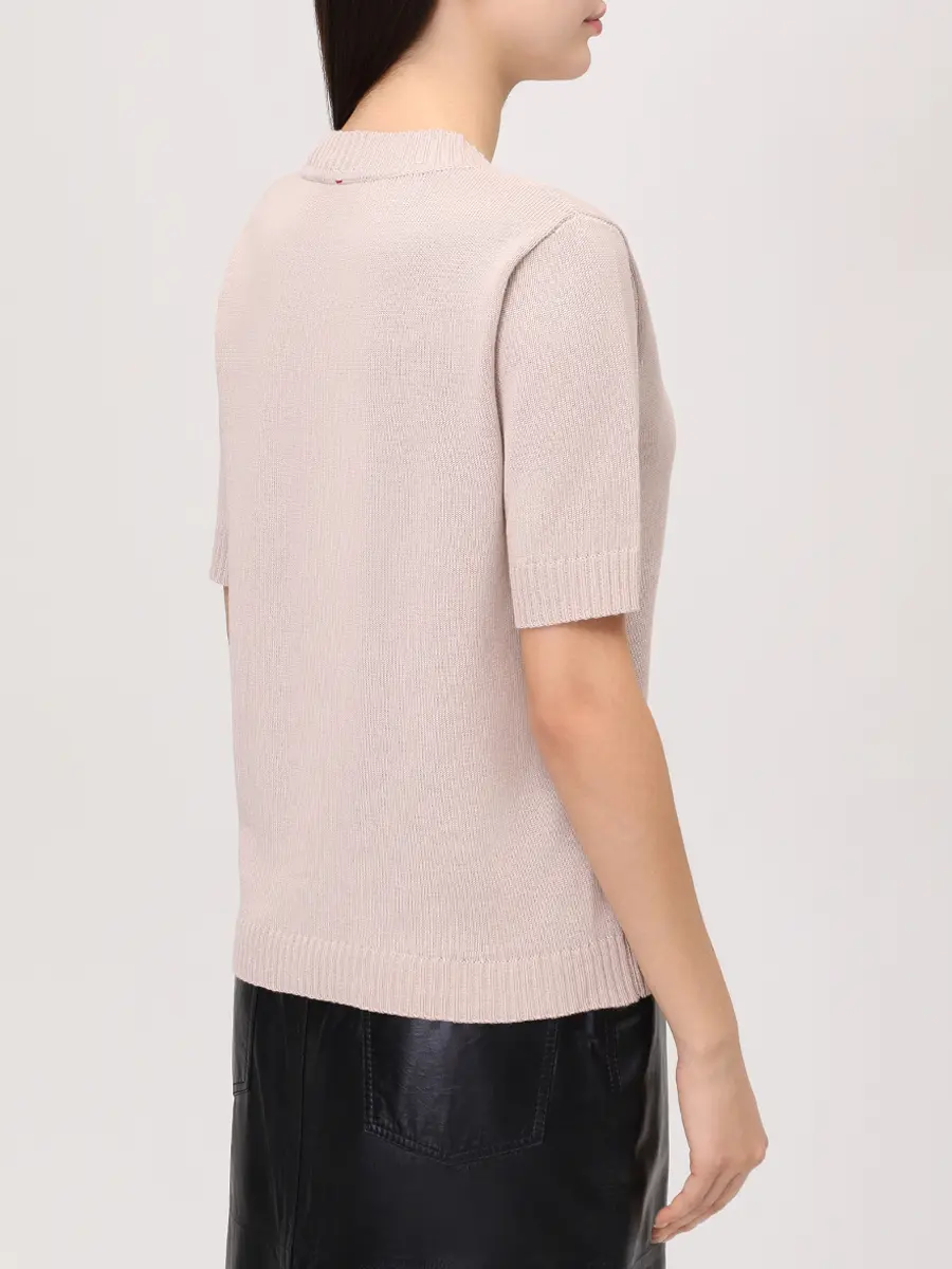 Футболка BAZE из хлопка с шелком