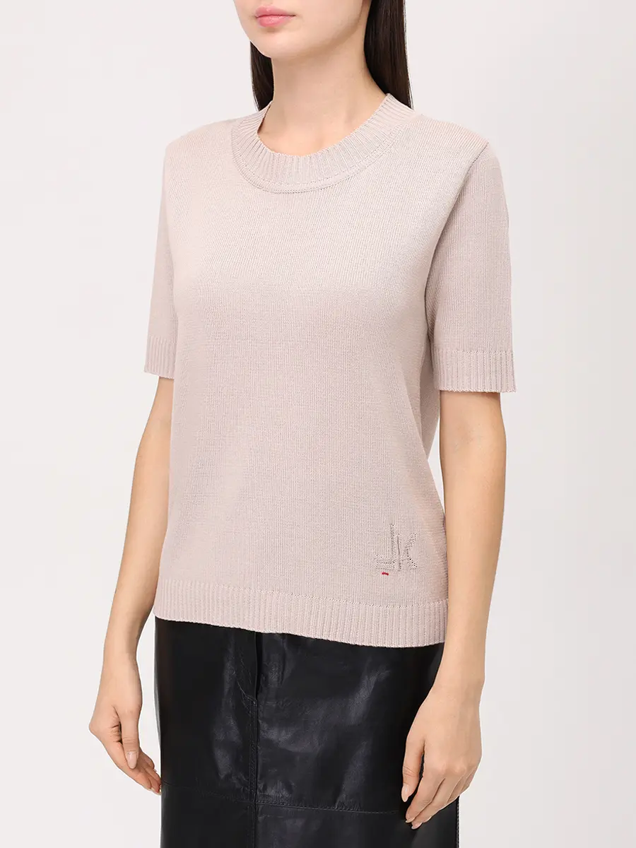 Футболка BAZE из хлопка с шелком