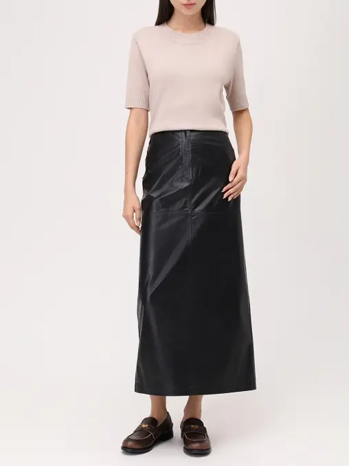 Футболка BAZE из хлопка с шелком JULIAKISELEVA