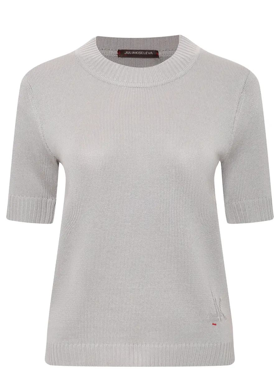 Футболка BAZE из хлопка с шелком