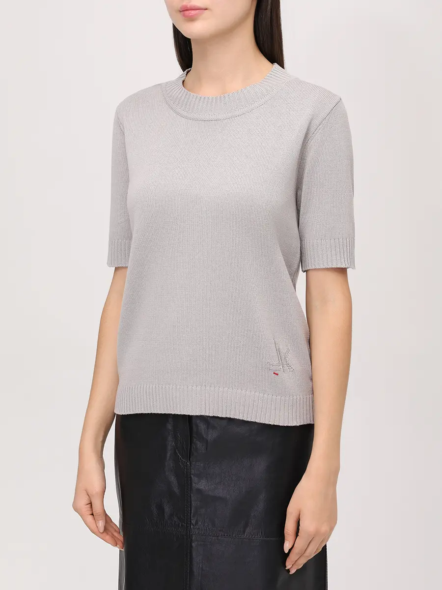 Футболка BAZE из хлопка с шелком