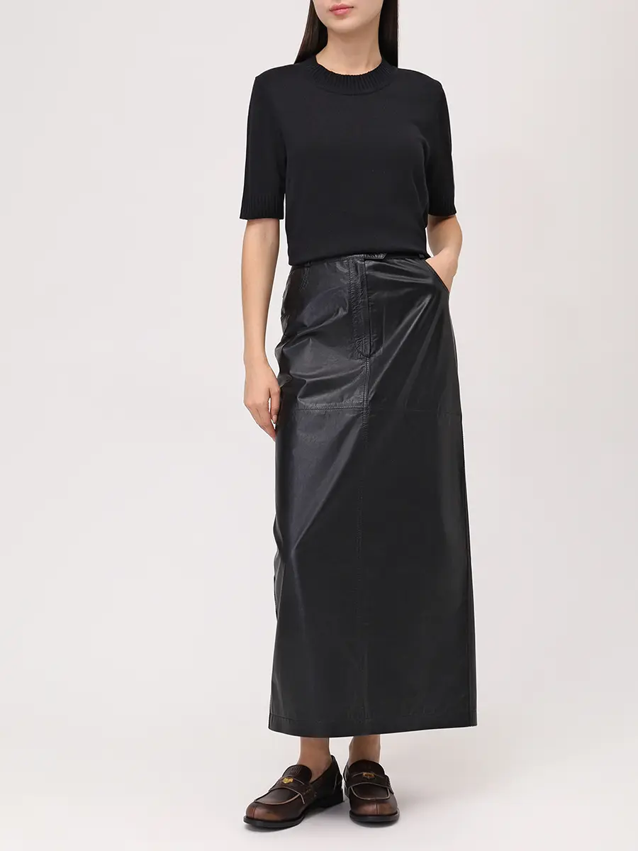 Футболка BAZE из хлопка с шелком