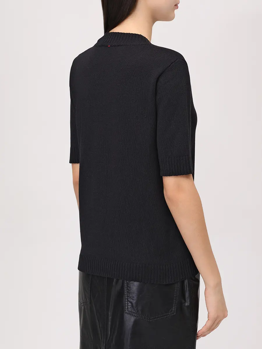 Футболка BAZE из хлопка с шелком