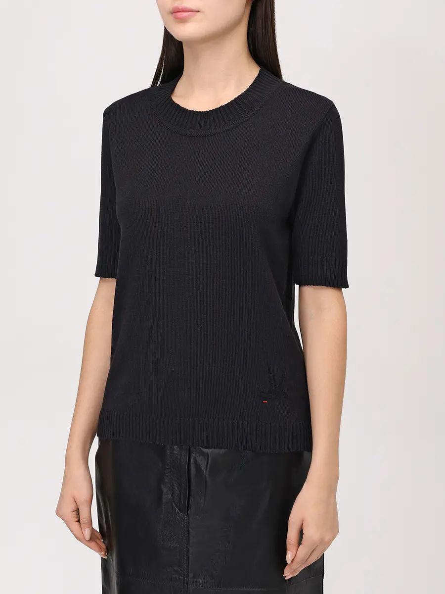 Футболка BAZE из хлопка с шелком