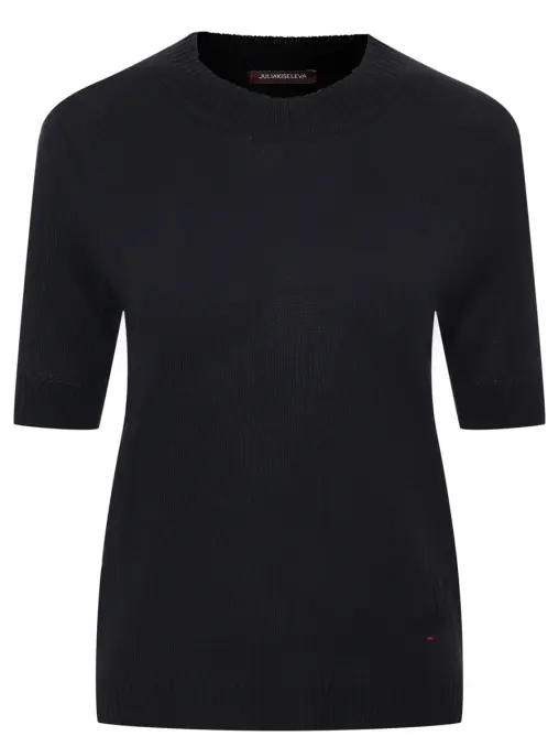 Футболка BAZE из хлопка с шелком JULIAKISELEVA