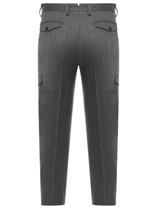 Брюки-карго шерстяные MAURIZIO BALDASSARI