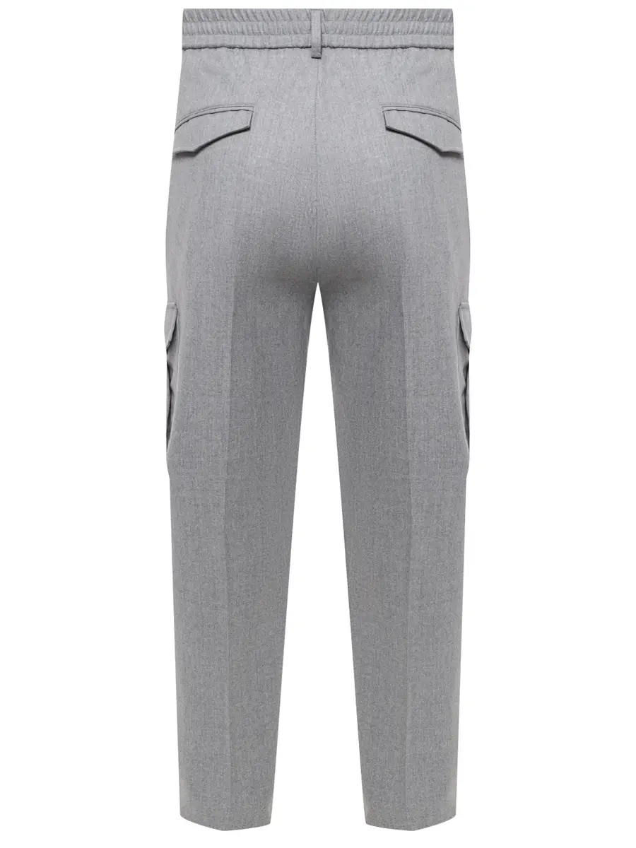 Брюки-карго шерстяные