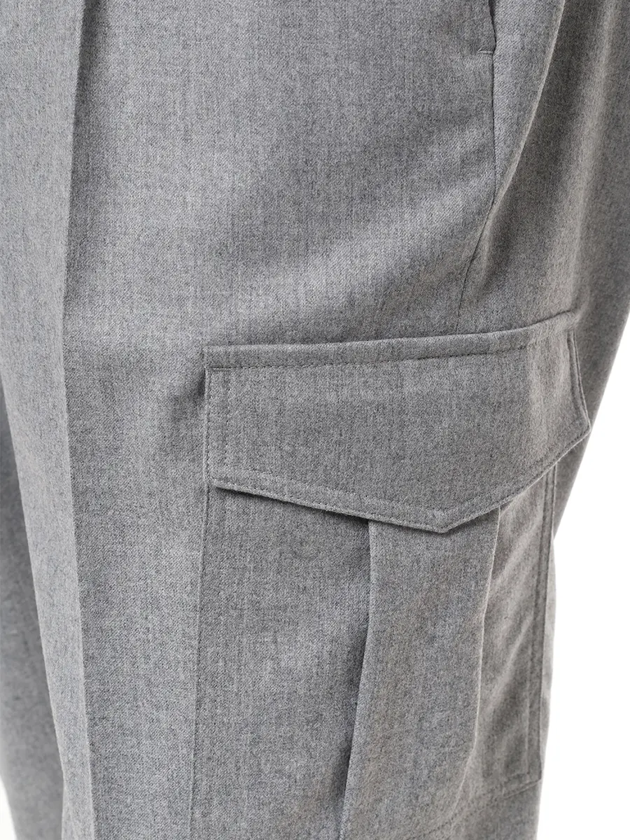 Брюки-карго шерстяные