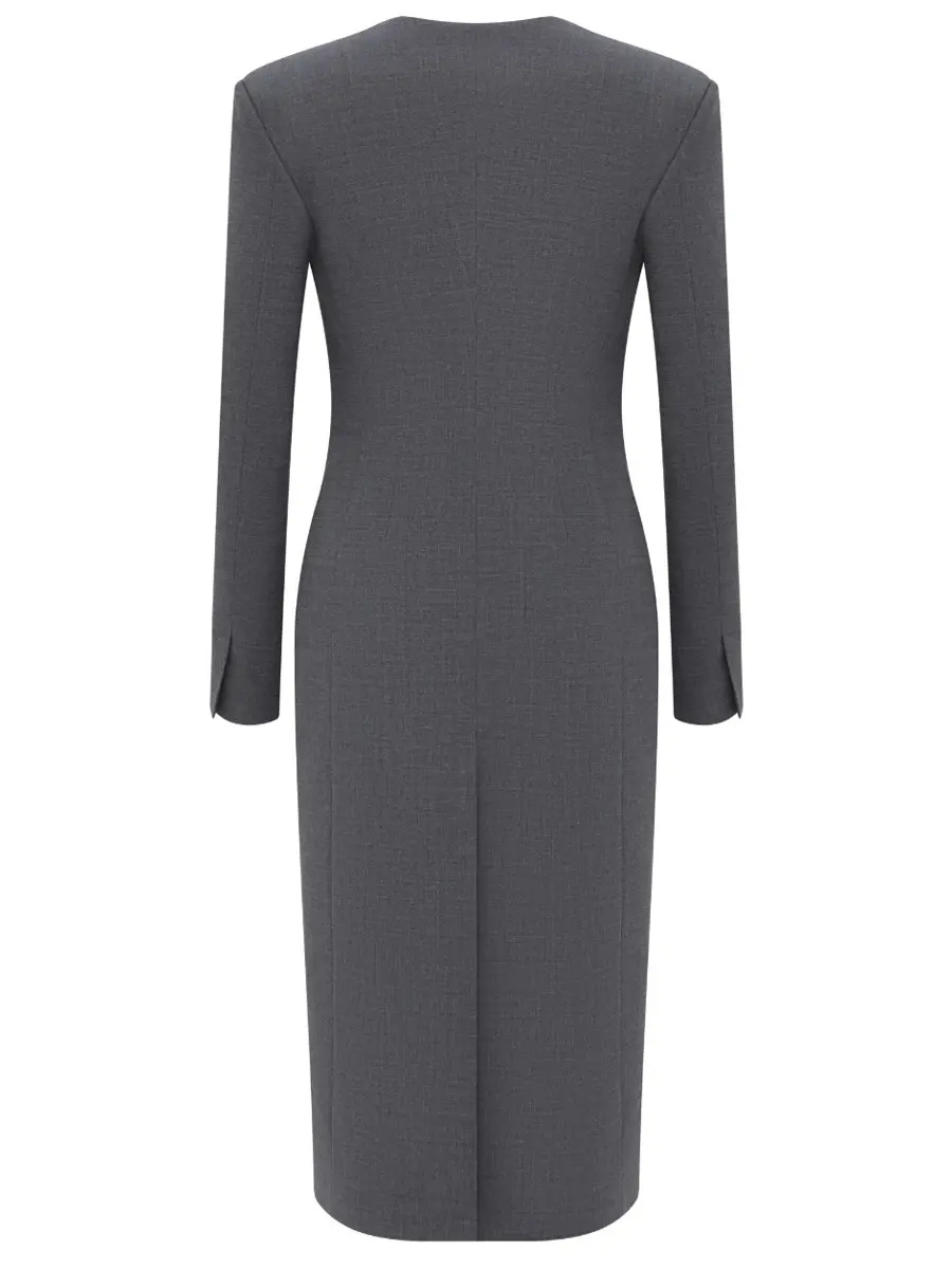 Платье-пиджак однотонное