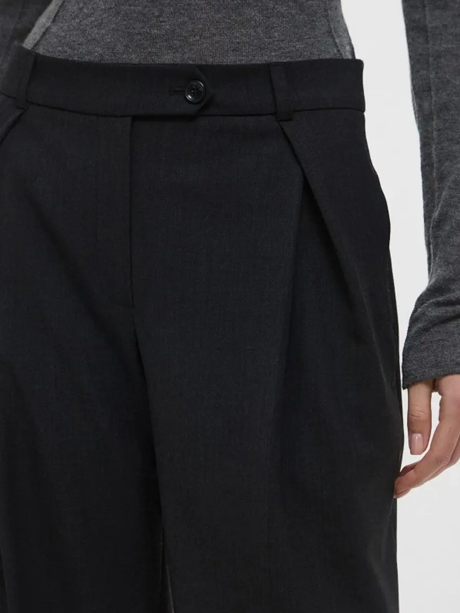 Брюки однотонные