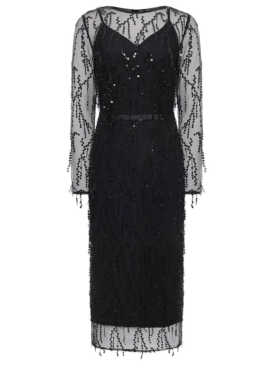 Платье с пайетками