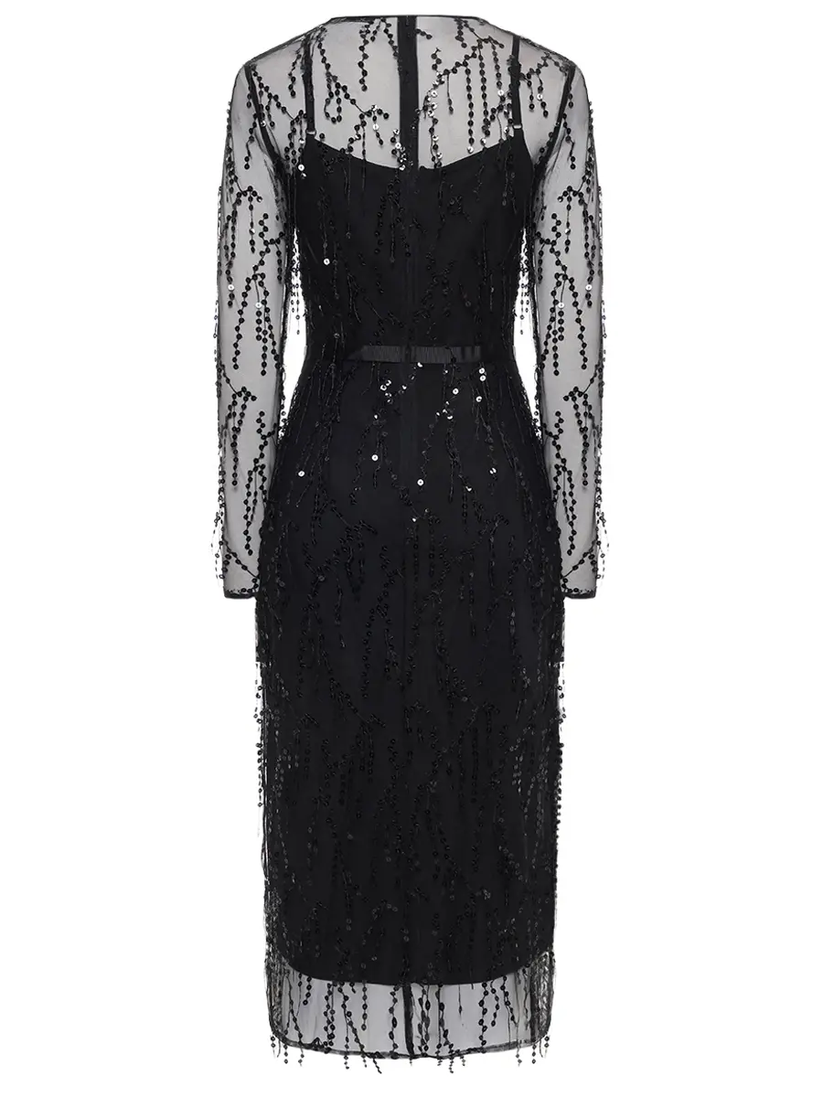 Платье с пайетками