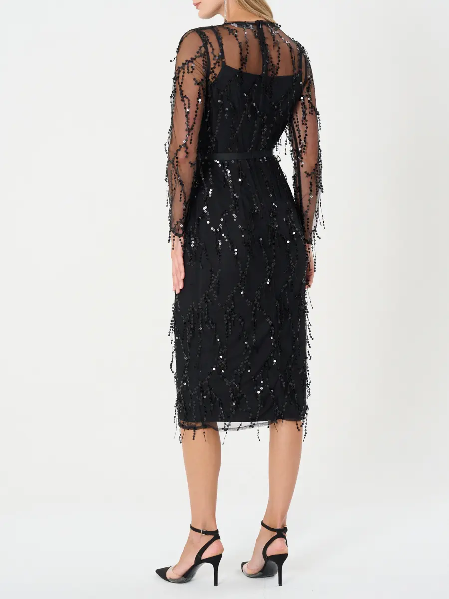 Платье с пайетками