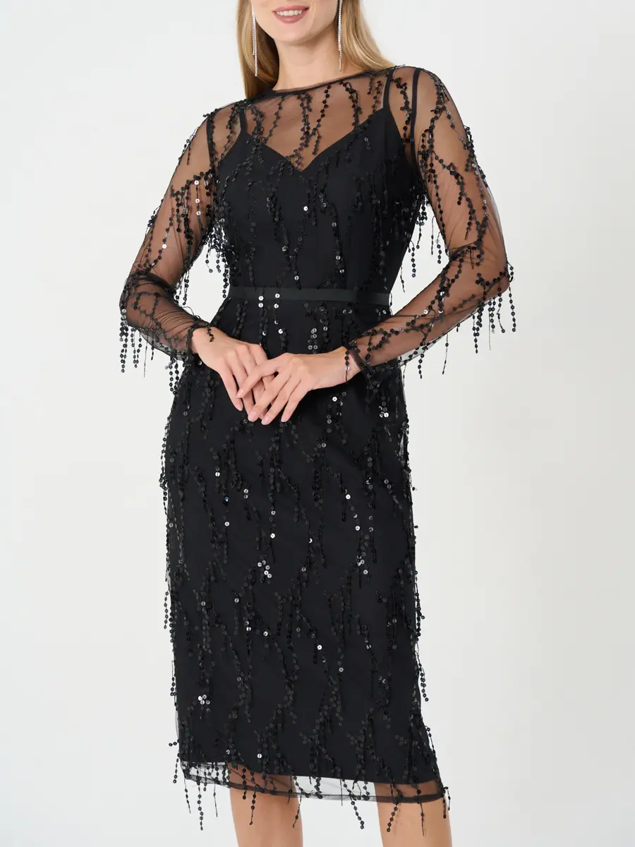 Платье с пайетками