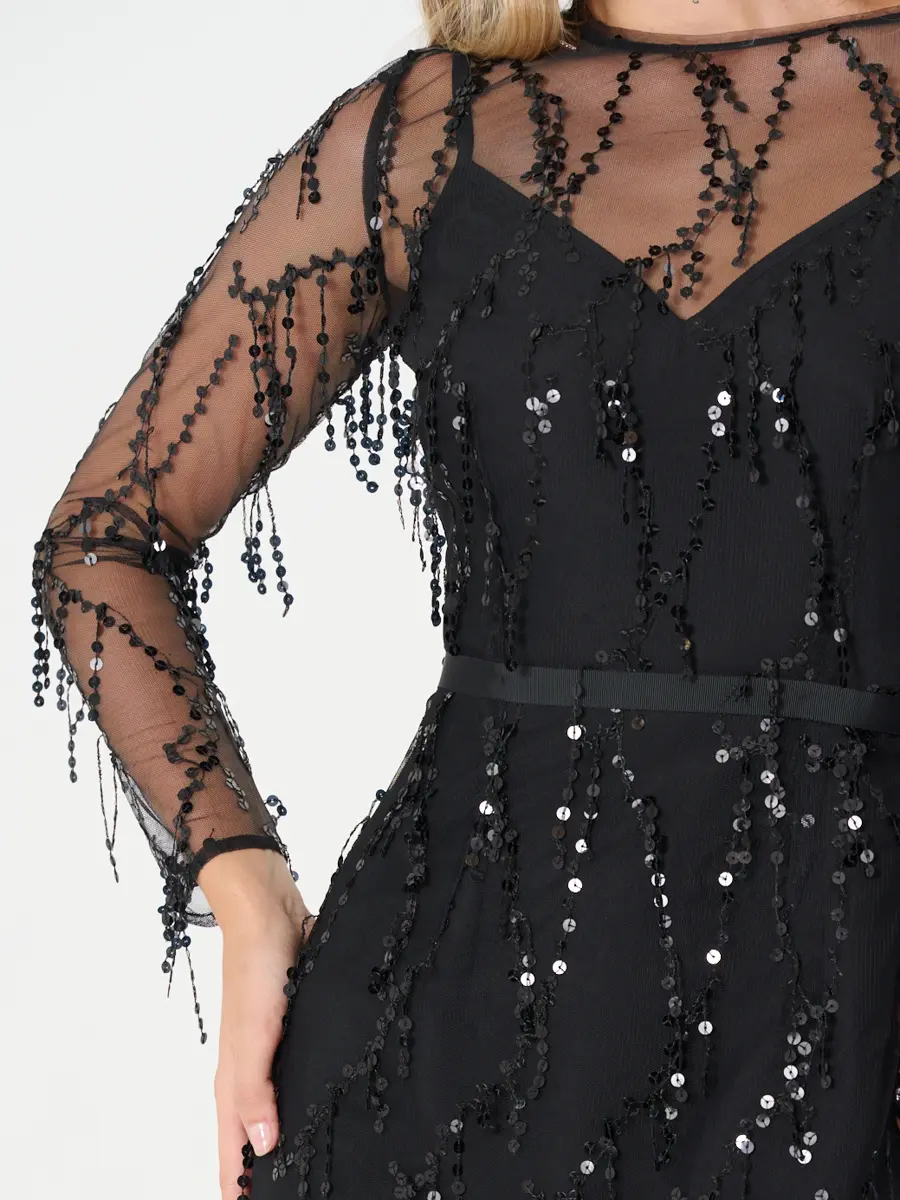 Платье с пайетками