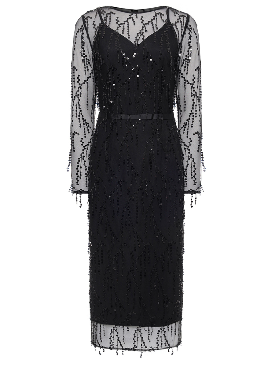 Платье с пайетками