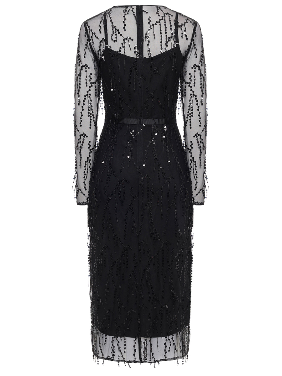 Платье с пайетками