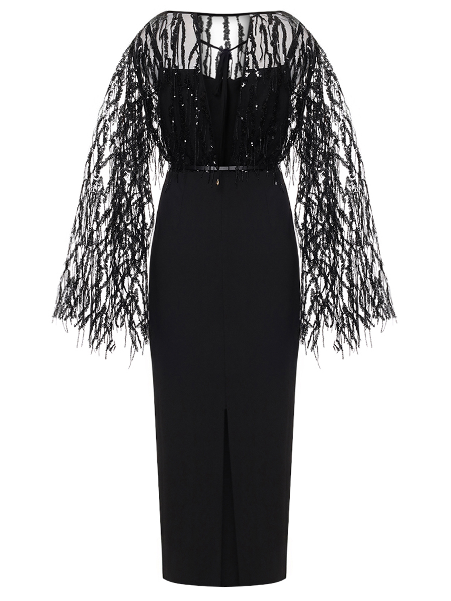 Платье однотонное