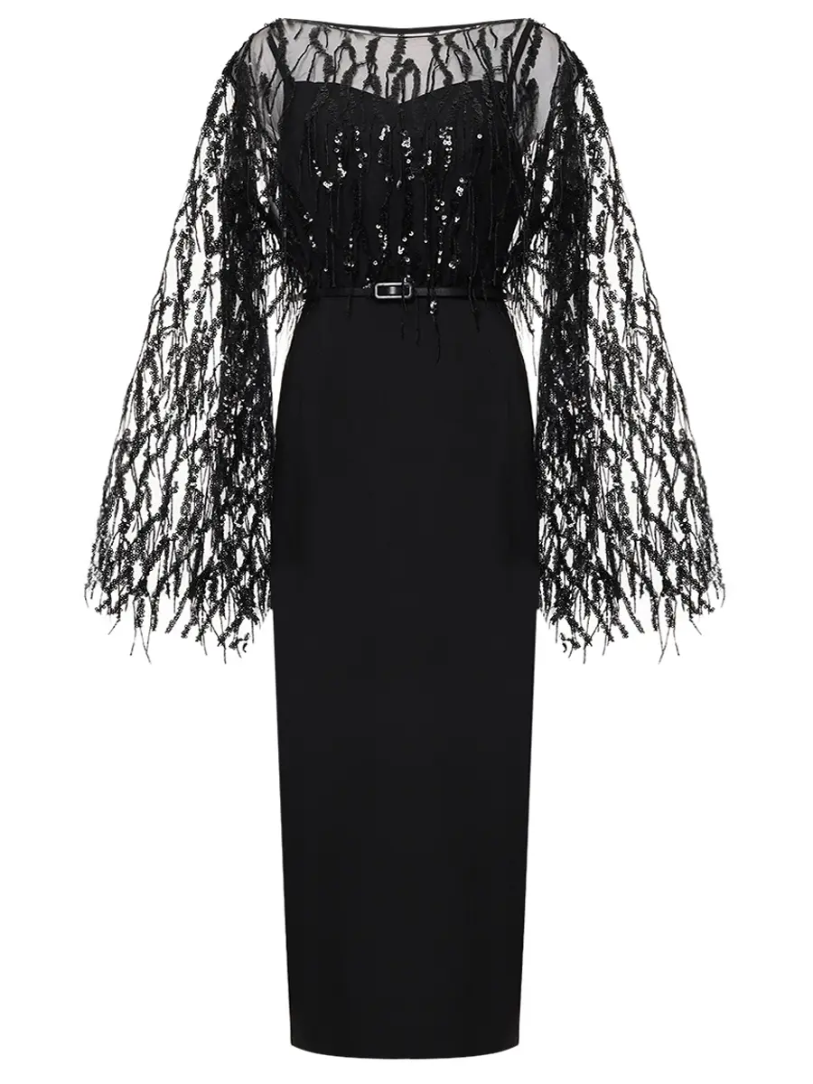 Платье однотонное