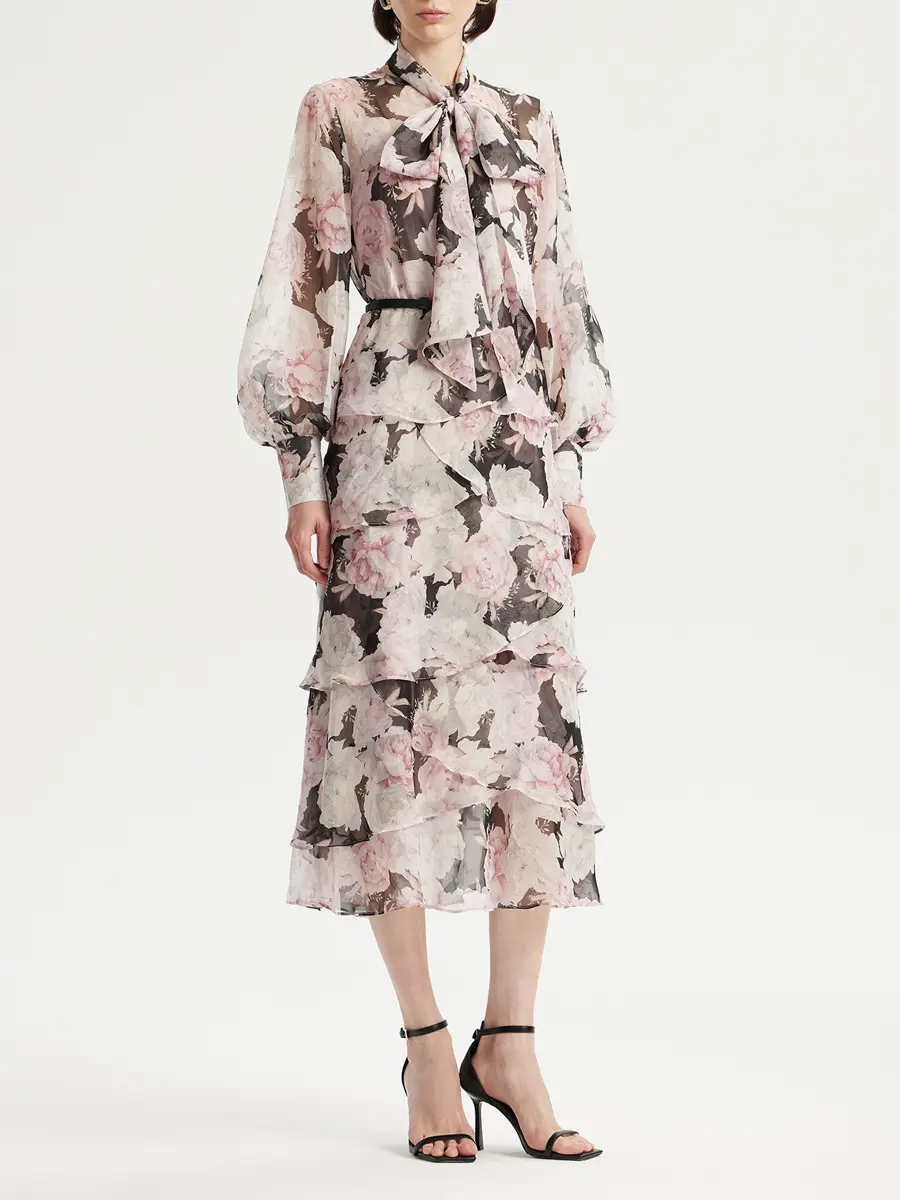 Платье с принтом